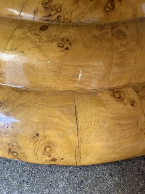 Lot 44 - A pair of Art Deco style 'Tulip' shape swivel chairs