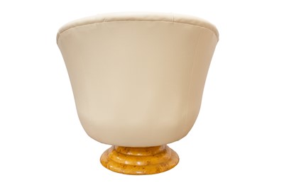 Lot 44 - A pair of Art Deco style 'Tulip' shape swivel chairs