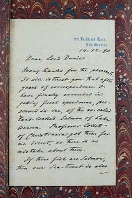 Lot 37 - (Presentation Copy, with authors A.L.S.) Albert Gunther