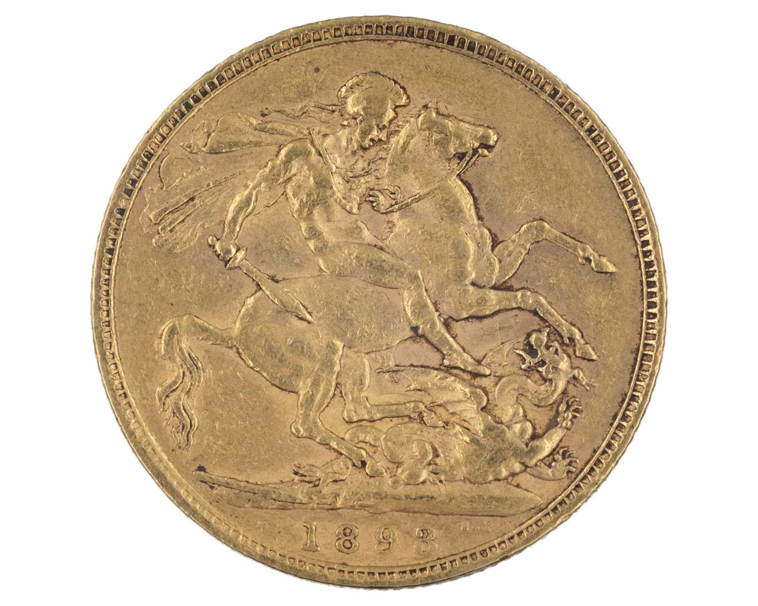Lot 42 - GB - A Victoria 1893 full sovereign gold coin.