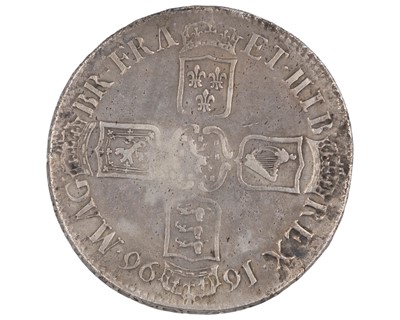 Lot 40 - GB - A William III 1696 crown coin.