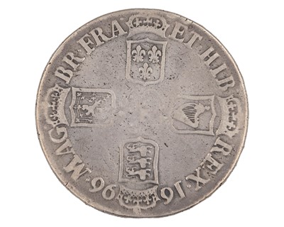 Lot 24 - GB - A William III 1696 crown coin.