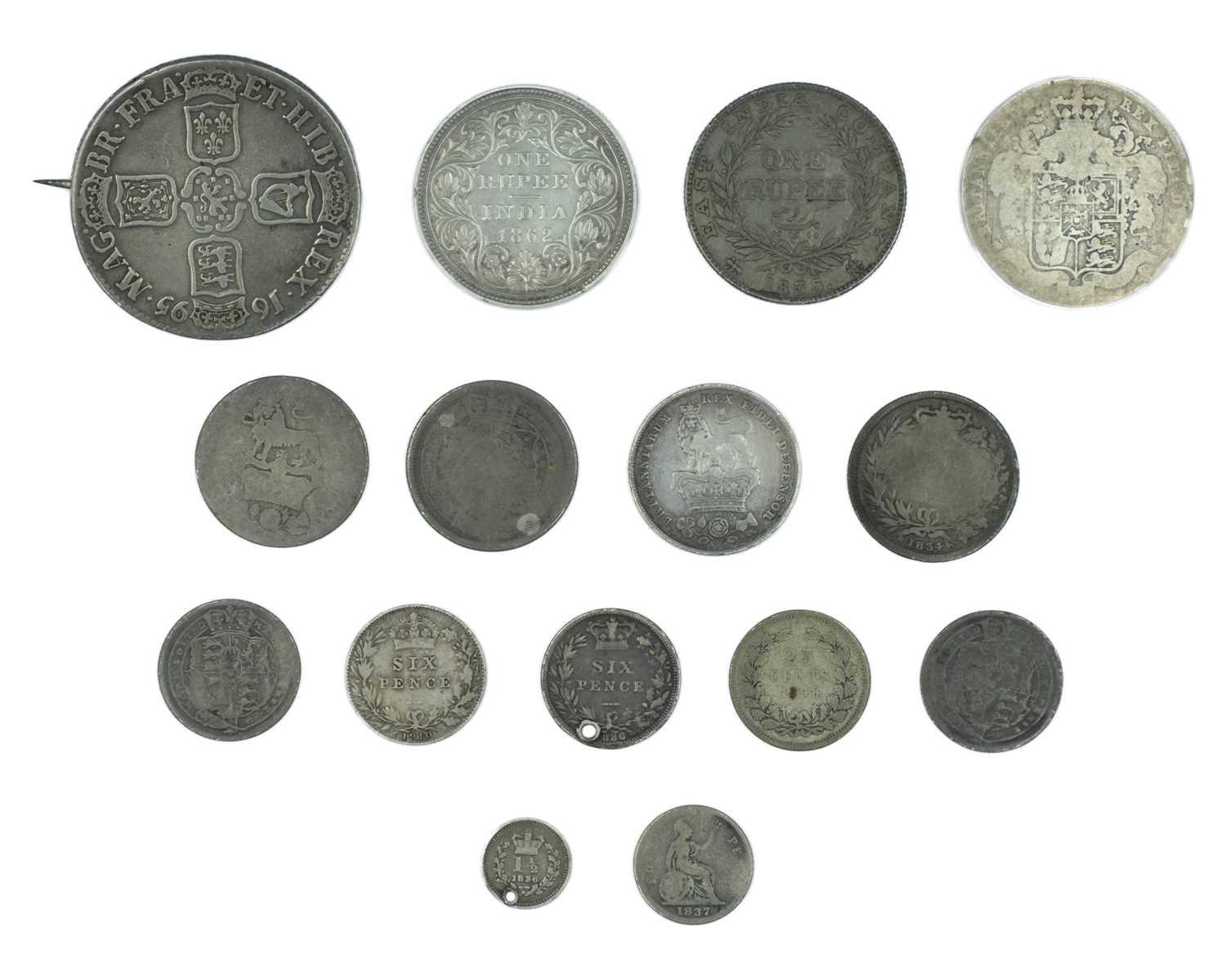 Lot 15 - GB & COMMONWEALTH- A collection of silver coinage, from William III-Victoria.