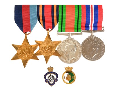 Lot 147 - A WWII group of four medals.