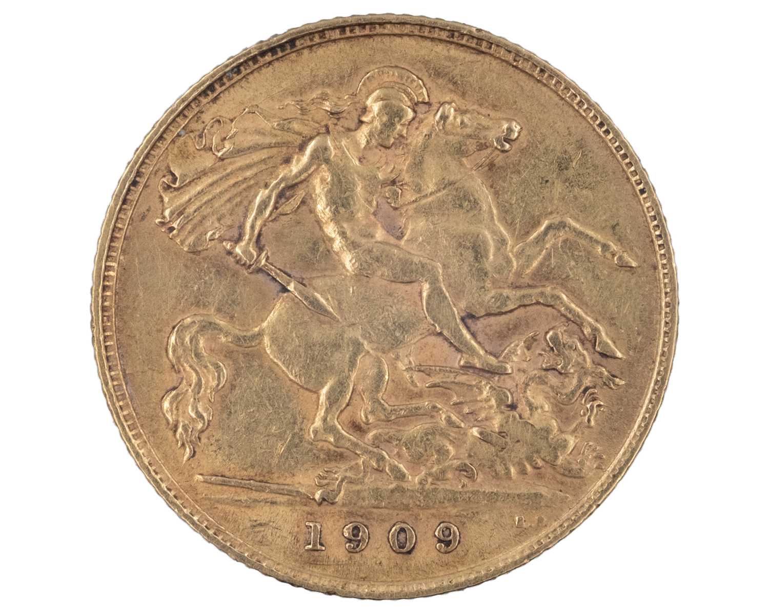 Lot 39 - GB - An Edward VII 1909 half sovereign gold coin.