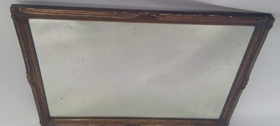 Lot 3066 - A gilt gesso rectangular wall mirror, early...