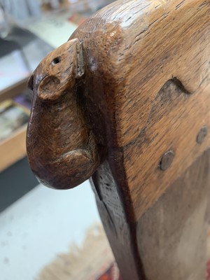 Lot 3071 - A Robert Thompson of Kilburn "Mouseman" oak...
