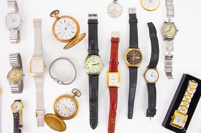 Lot 181 - A collection of assorted mechanical and quartz watches, for repair or spares.