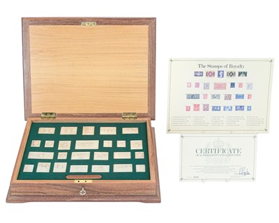 Lot 251 - The Stamps of Royalty, a set of 25 silver replica British postage stamps.