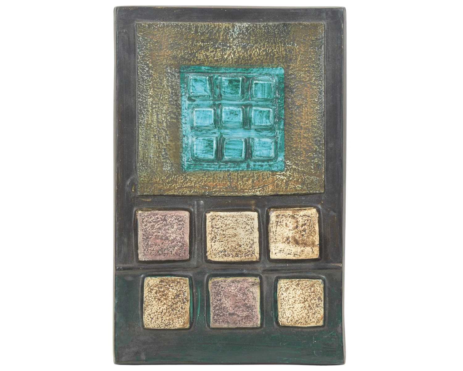 Lot 375 - A Troika calculator plaque, by Sylvia Vallance.