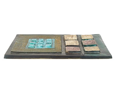 Lot 375 - A Troika calculator plaque, by Sylvia Vallance.