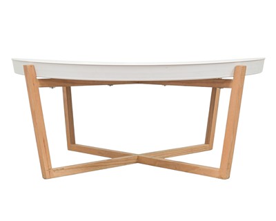 Lot 13 - A Scandinavian style circular coffee table.