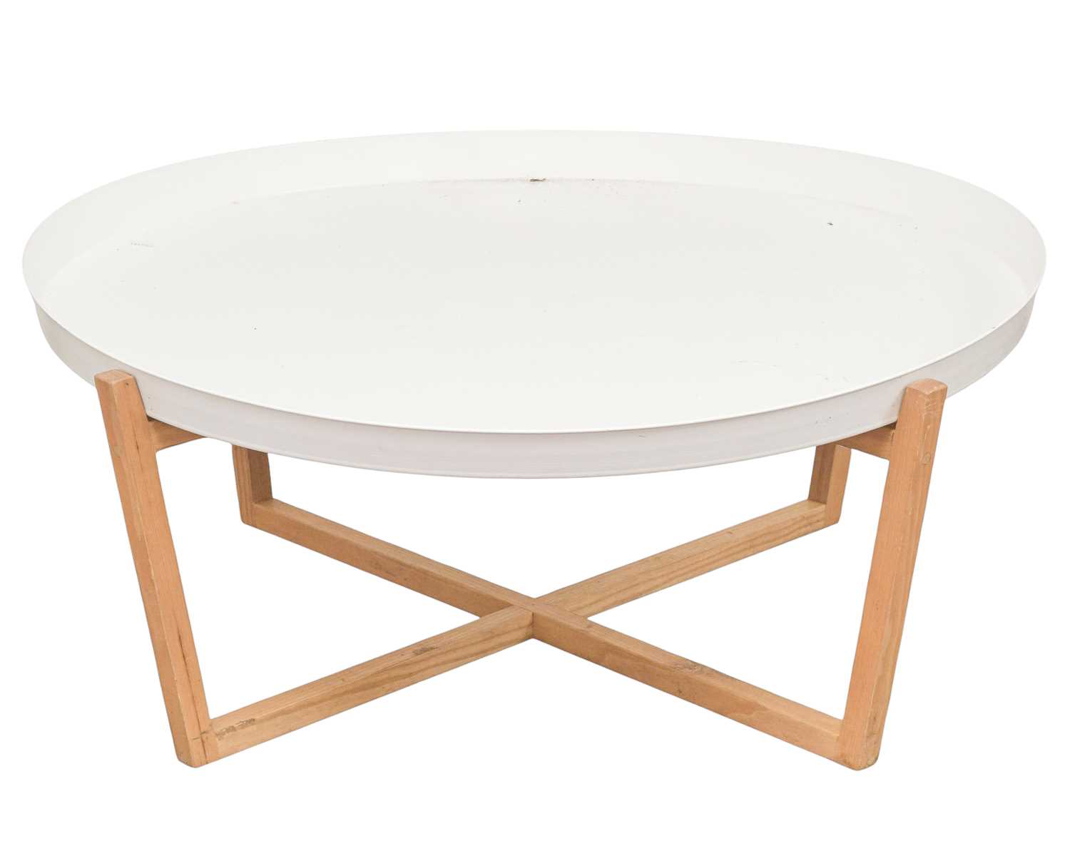 Lot 13 - A Scandinavian style circular coffee table.