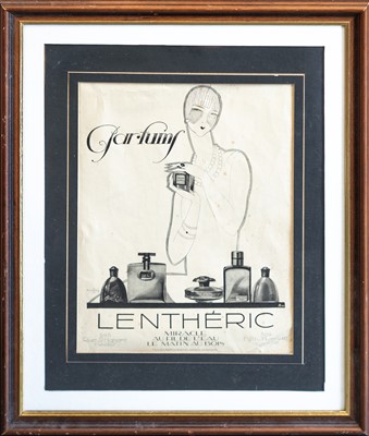 Lot 271 - A French 'Lentheric Parfums' advertisement.