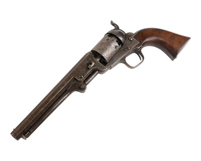 Lot 133 - A Colt London .36 percussion 1851 Navy Revolver, cased.