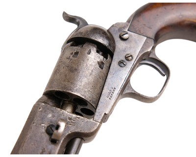 Lot 133 - A Colt London .36 percussion 1851 Navy Revolver, cased.