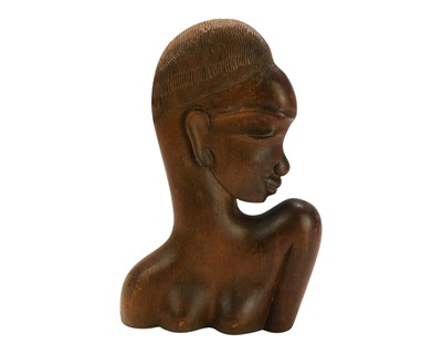 Lot 222 - Attributed to Hagenauer, a carved hardwood bust.