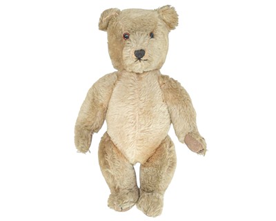 Lot 259 - A vintage blonde mohair teddy bear.