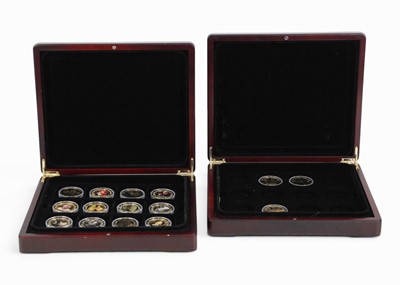 Lot 19 - GB - A collection of cupro-nickel crown coins, Coin Checker album, etc.