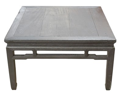 Lot 546 - A Chinese softwood square low table.