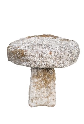 Lot 767 - A small granite staddle stone or 'mushroom'.