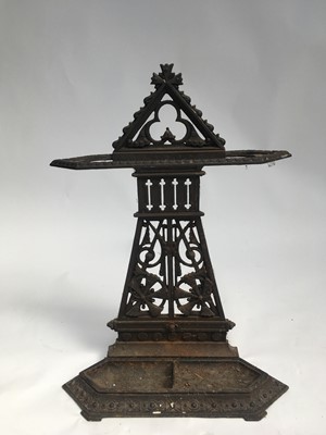 Lot 105 - A 19th century Aesthetic movement cast iron...