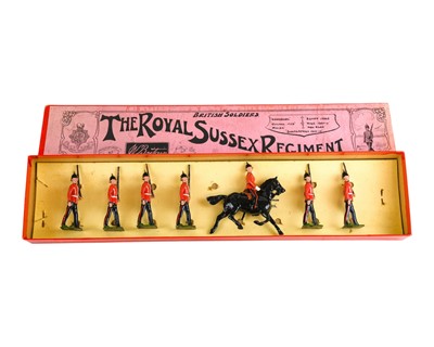 Lot 300 - Britains Boxed Set of The Royal Sussex Regiment.