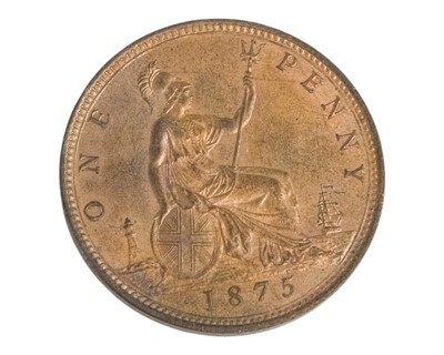 Lot 227 - Victorian 1875 1d in ef - unc condition.