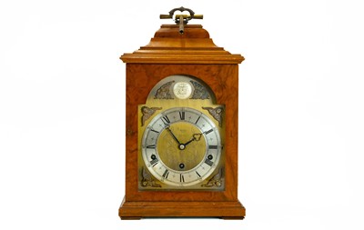 Lot 744 - An Elliott bracket clock, retailed by W.A. Vage of Truro.