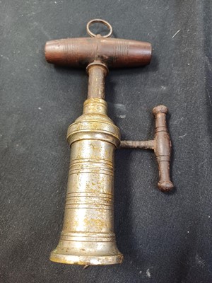 Lot 25 - A 'Thomason' or 'King's Screw' corkscrew.