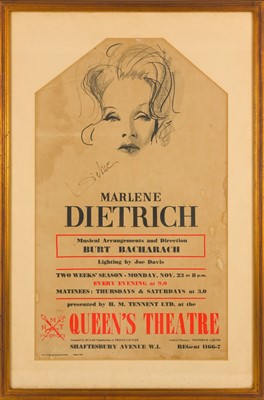 Lot 589 - Marlene Dietrich (Signed).