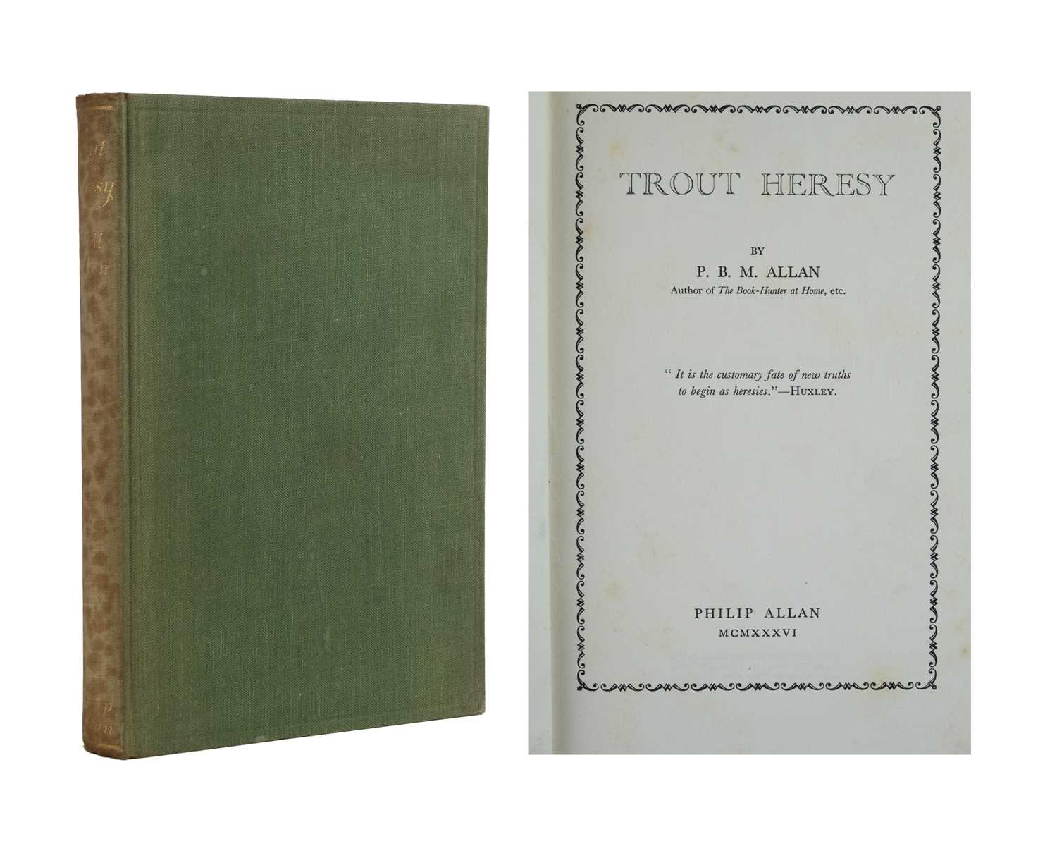 Lot 43 - (Presentation Copy) P. B. M. Allan