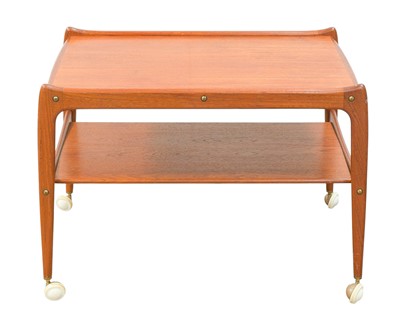 Lot 303 - A teak coffee wagon