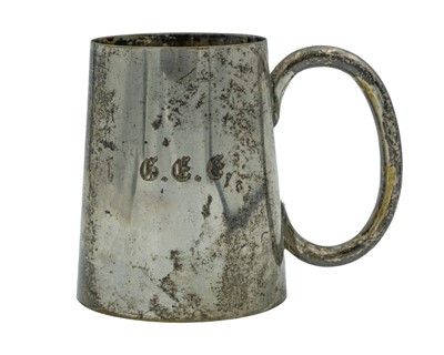Lot 138 - A Thai silver mug.