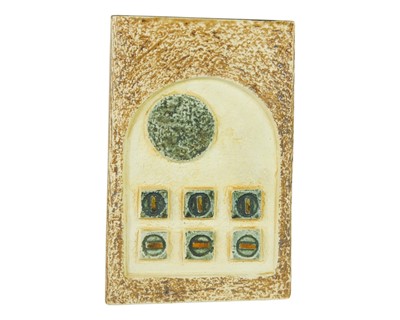 Lot 256 - A Troika Pottery slab vase.