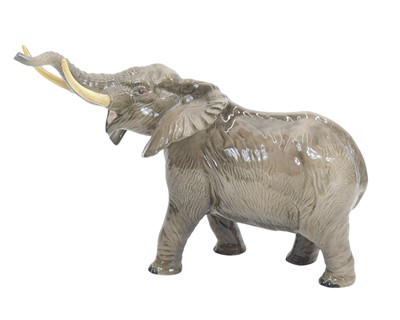 Lot 700 - A Beswick large gloss figure of an elephant.