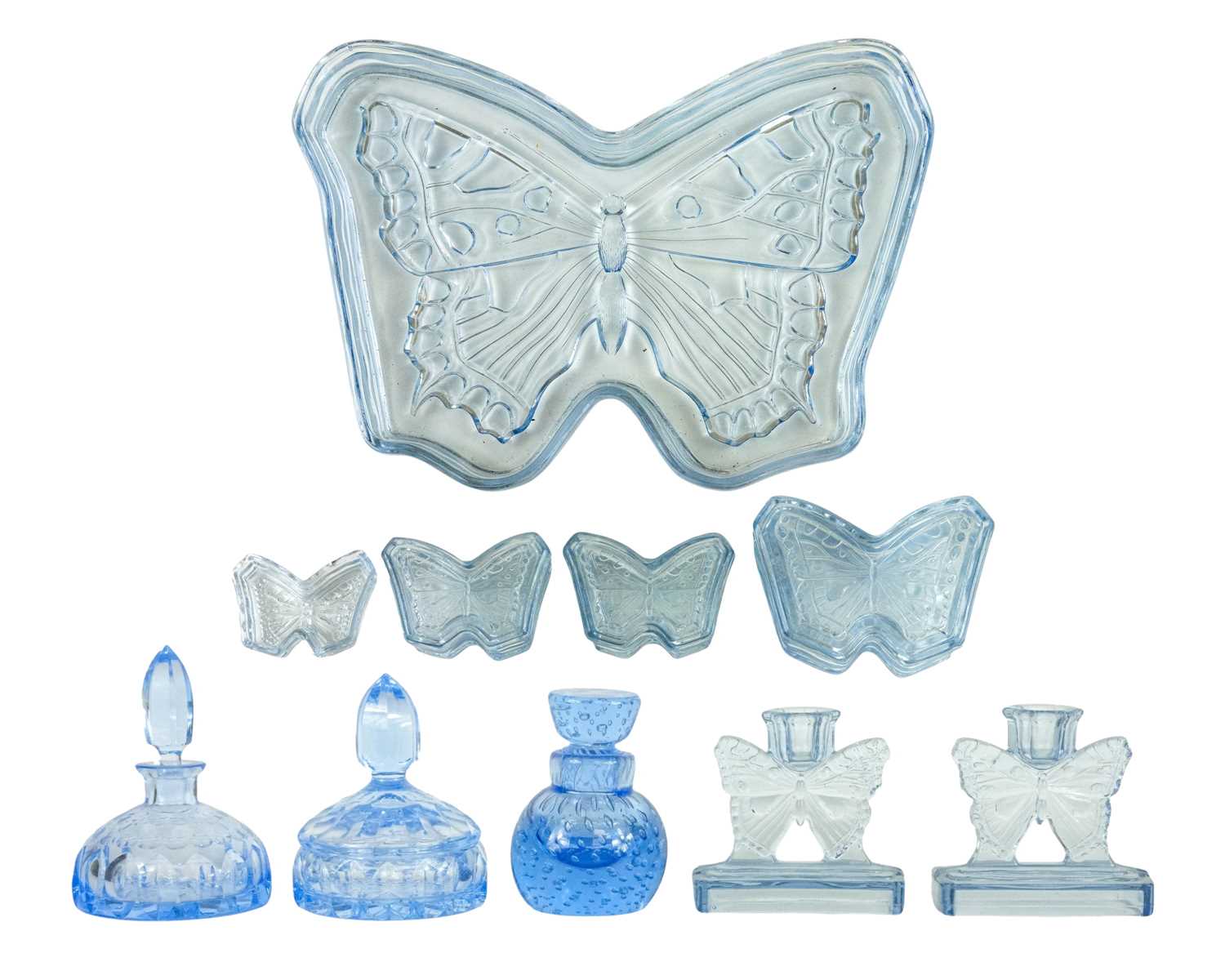 Lot 30 - A Whitefriars glass controlled bubble inkwell.