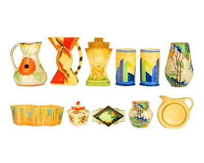 Lot 134 - A Collection of Art Deco Jugs and Vases.