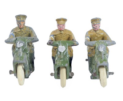 Lot 278 - Dinky Royal Signal Despatch Rider x 3.
