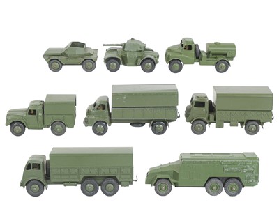 Lot 282 - Dinky Army Vehicles - mixed lot of eight.