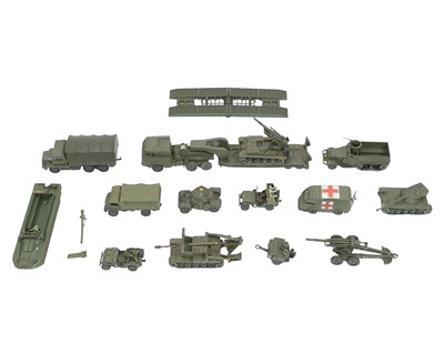 Lot 280 - 14 French Military Dinky Vehicles.