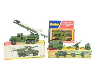 Lot 317 - Dinky Army Vehicles x3 boxed.