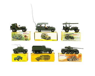 Lot 276 - French Boxed Dinky Army Vehicles x6.