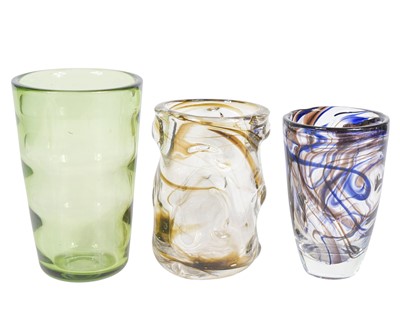 Lot 75 - Three Whitefriars vases.