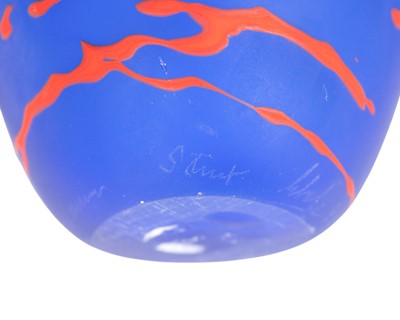 Lot 46 - Norman Stuart Clarke (1946), An art glass vase.