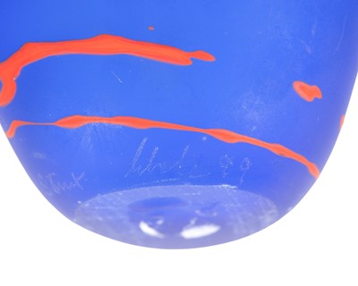 Lot 46 - Norman Stuart Clarke (1946), An art glass vase.