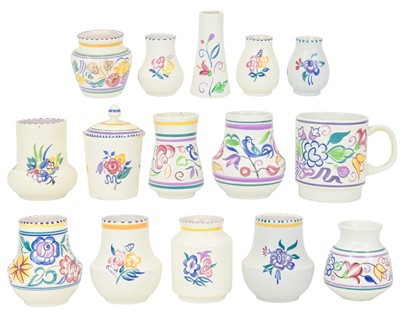 Lot 309 - A Poole Pottery preserve jar and cover.