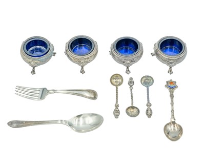 Lot 52 - A set of four Victorian silver salt cellars by George John Richards & Edward Charles Brown.