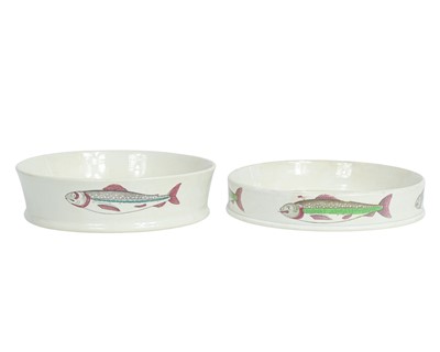 Lot 857 - A Victorian pearlware pottery char dish.