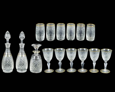 Lot 730 - A set of six Stuart crystal wine glasses.